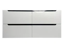 Móvel suspenso para colocar sob o lavatório cor branca C120 x A57 cm SELITA