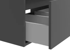 Móvel suspenso para lavatório de casa de banho, cor cinza antracite, C150 x A32 cm, ISAURE