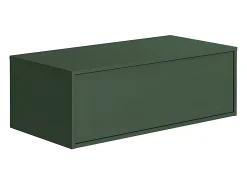 Móvel suspenso para lavatório de casa de banho, verde fosco, C94 x A32 cm, TEANA