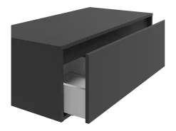 Móvel suspenso para lavatório cinza antracite C94 x A32 cm, TEANA