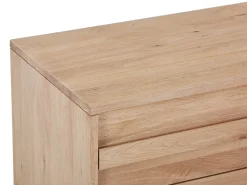 Móvel suspenso para lavatório em carvalho maciço - Natural claro - 150 cm - SARLO