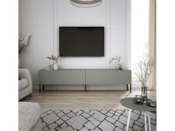 Móvel TV: Aloe, 170 x 52 x 32 cm, pés pretos