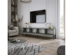 Móvel TV: Aloe, 170 x 52 x 32 cm, pés pretos