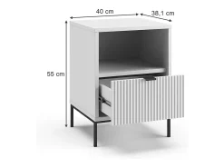 Nachttisch branco 40x38.1x55 eliza