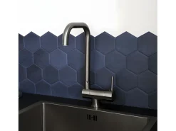 New Oslo misturador para lava-loiça rebatível cinza gun metal Essebagno