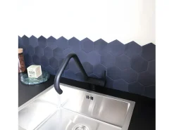 New Oslo misturador para lava-loiça rebatível preto Essebagno