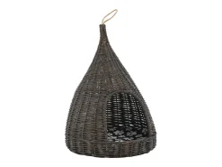 Ninho p/ gatos tipi c/ almofadão 40x60 cm salgueiro cinzento