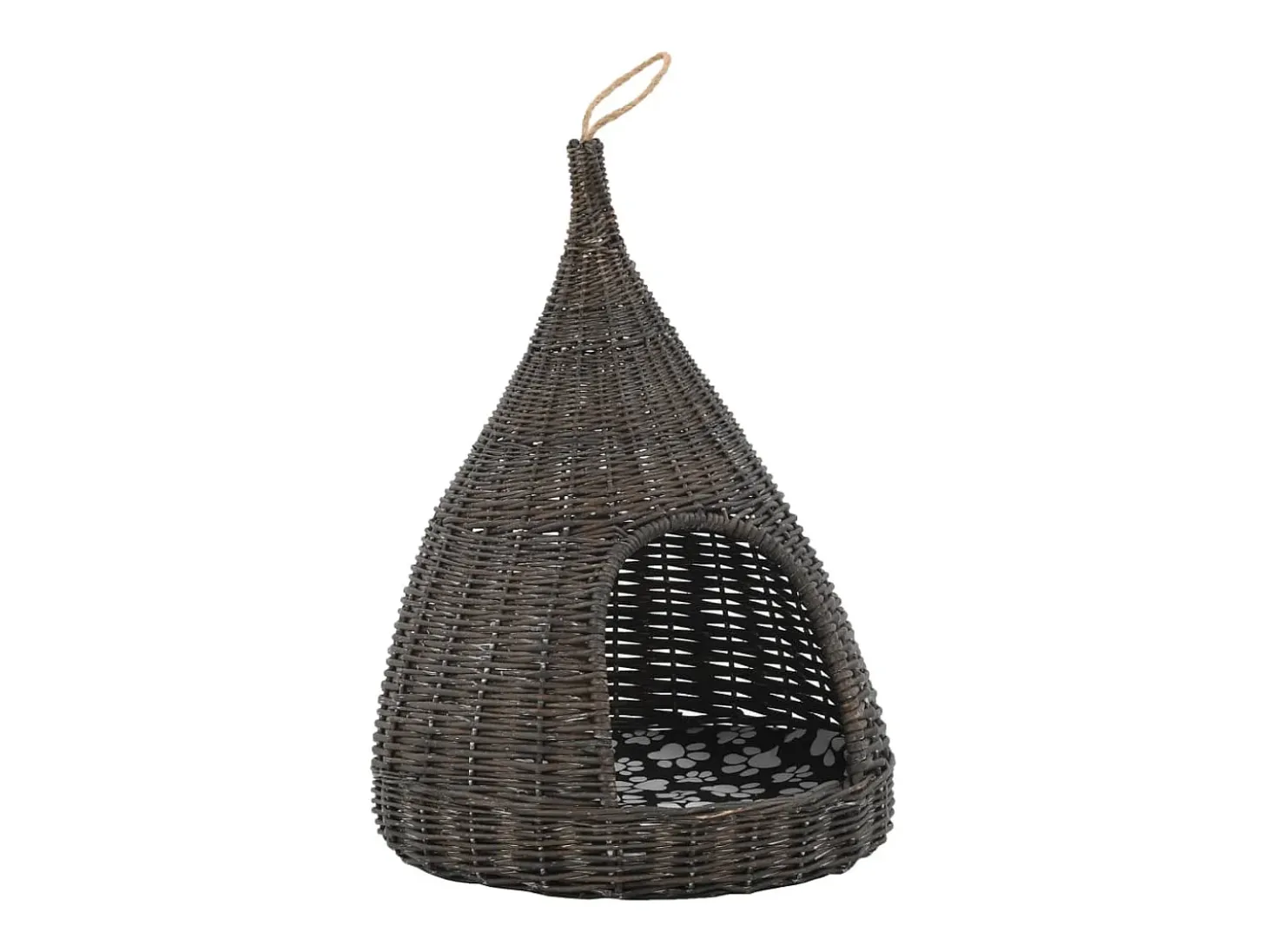 Ninho p/ gatos tipi c/ almofadão 40x60 cm salgueiro cinzento