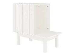 Ninho para gatos 60x36x60 cm pinho maciço branco