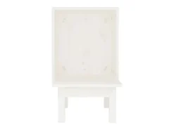 Ninho para gatos 60x36x60 cm pinho maciço branco