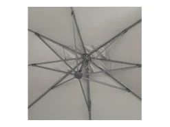 Ombrelone de Jardim Suspenso Alumínio "Sun 4"- Retangular - 3 x 4 m - Cinza - Com Contrapeso