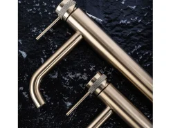 Orbit Misturadora De Lavatório Rea Lungo Grip High Brush Gold