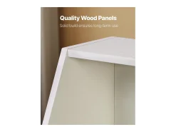 Organizador de Brinquedos SucceBuy em Madeira, Estante para Crianças com Armazenamento, Móvel de Armazenamento para Brinquedos com 2 Gavetas Móveis, para Quarto