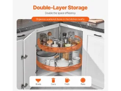 Organizador de Cantor SucceBuy em Forma de L, 71 cm, Transforme o Espaço de Arrumação da Cozinha