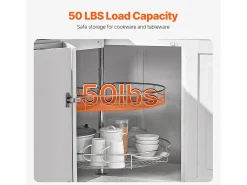 Organizador de Cantor SucceBuy em Forma de L, 71 cm, Transforme o Espaço de Arrumação da Cozinha