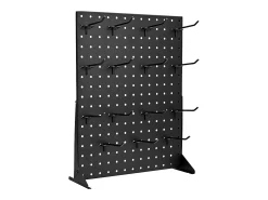 Organizador de Painel Perfurado SucceBuy, 44 x 33,5 cm, com 15 Ganchos, Capacidade de Carga 5 kg, Painel Perfurado Organizador de Armazenamento de Aço Laminado