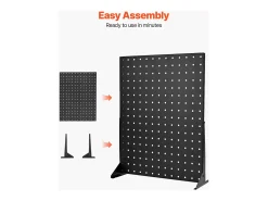 Organizador de Painel Perfurado SucceBuy, 44 x 33,5 cm, Conjunto de 4, Capacidade de Carga 5 kg, Painel Perfurado Organizador de Armazenamento de Aço Laminado