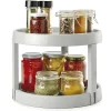 Organizador Rotativo 2 Níveis GIRO 2 Metaltex Plástico Cinzento Ø28 x 21 cm