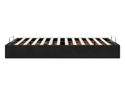 Ottoman Bed Frame Sem Colchão Preto 120x190 cm Veludo