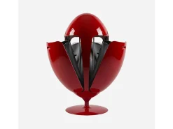 OVETTO GALA VERMELHO BRILHANTE – Lixeira moderna de design elegante para reciclagem seletiva