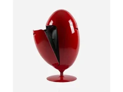 OVETTO GALA VERMELHO BRILHANTE – Lixeira moderna de design elegante para reciclagem seletiva