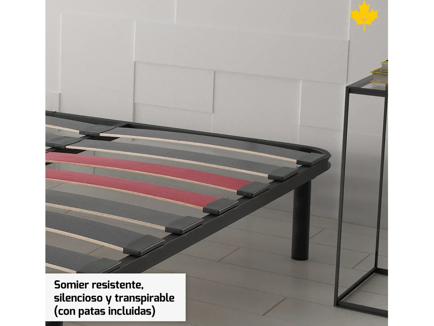 Pack Colchão e Almofada Viscoelástica e Cama de cama Descansin | 80x200 | 22 cm de altura com 7 zonas de descanso | Efeito nuvem | Silencioso