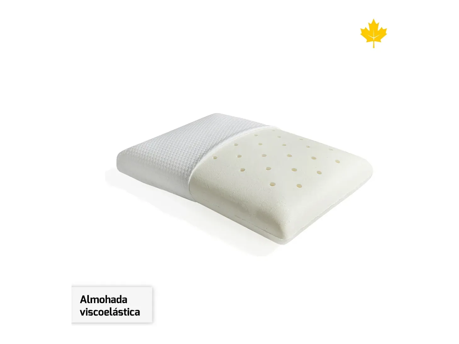 Pack Colchão e Almofada Viscoelástica e Cama de cama Descansin | 90x190 | 22 cm de altura com 7 zonas de descanso | Efeito nuvem | Silencioso