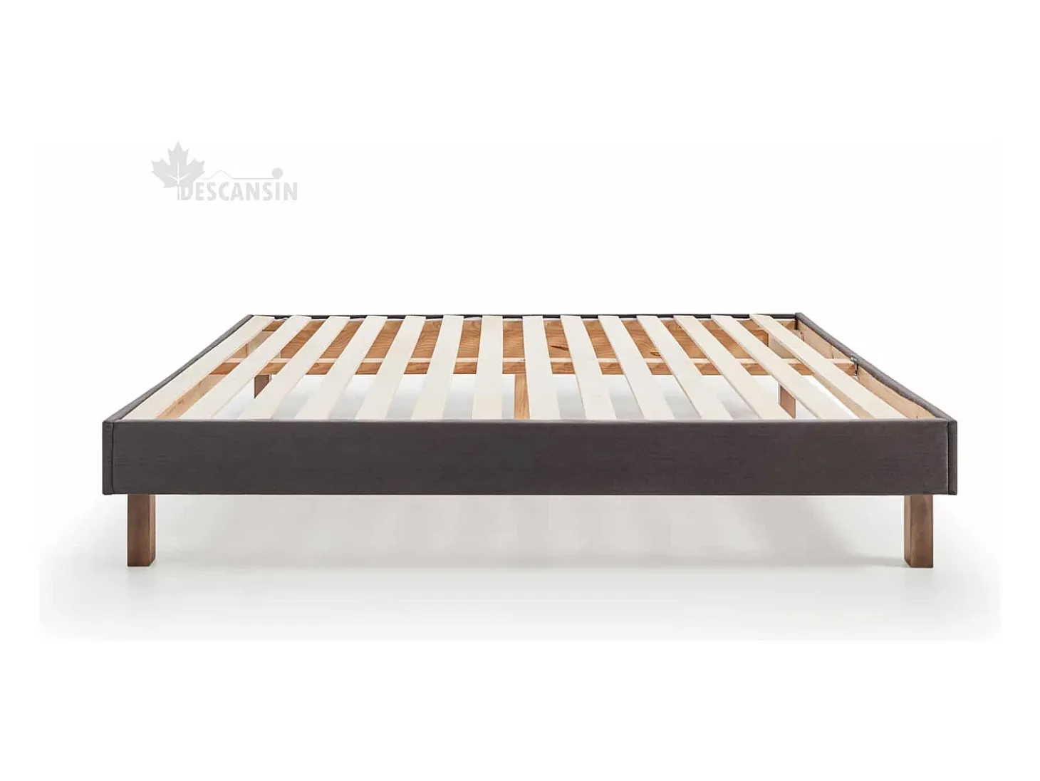 Pack Colchão e Cama de Descanso Estofada | 90x200 | Cinza | 22 cm de altura com 7 zonas de descanso | Cama estofada silenciosa