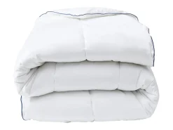 Pack Edredão antiácaros temperatura média 240 x 260 cm + 2 almofadas, capa em cetim, PRESTIGIA