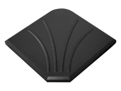 Pack guarda-sol lateral cinza claro + base de concreto – Elegância, sombra XXL e estabilidade garantida