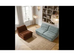 Pack Nuvia Living 3 lugares - sálvia e chocolate
