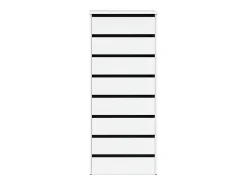 Pacote de 2 gavetas internas para guarda-roupa branco brilhante 46x64x45 cm
