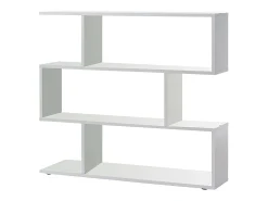 Pacote de 2 prateleiras Athena em branco brilhante
