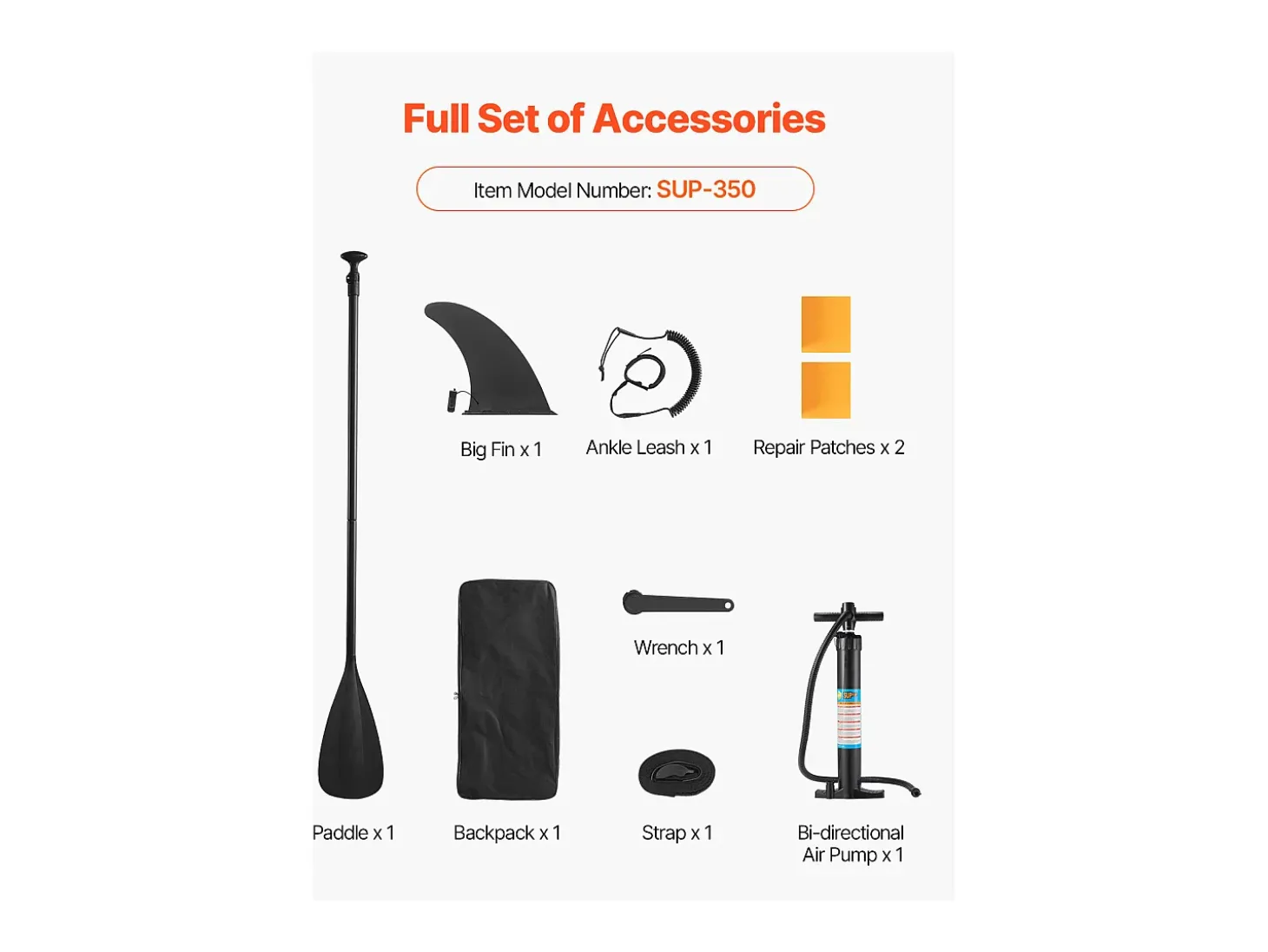 Paddle Inflável SucceBuy, 353,6 cm, Prancha de Stand Up Paddle, Ultraleve, com Acessórios de Bomba, Mochila, Deck Antiderrapante para Jovens e Adultos