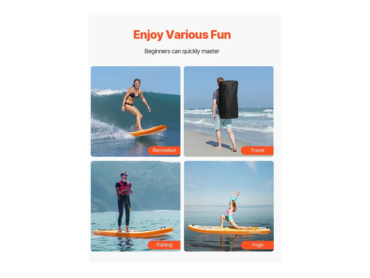 Paddle Inflável SucceBuy, 353,6 cm, Prancha de Stand Up Paddle, Ultraleve, com Acessórios de Bomba, Mochila, Deck Antiderrapante para Jovens e Adultos