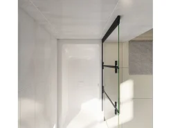 Painel de Banheira Dobrável 3 Folhas Vidro Anti-calcário 6mm Dobrável 3 vezes Dimensões (1280-1300)x1400mm