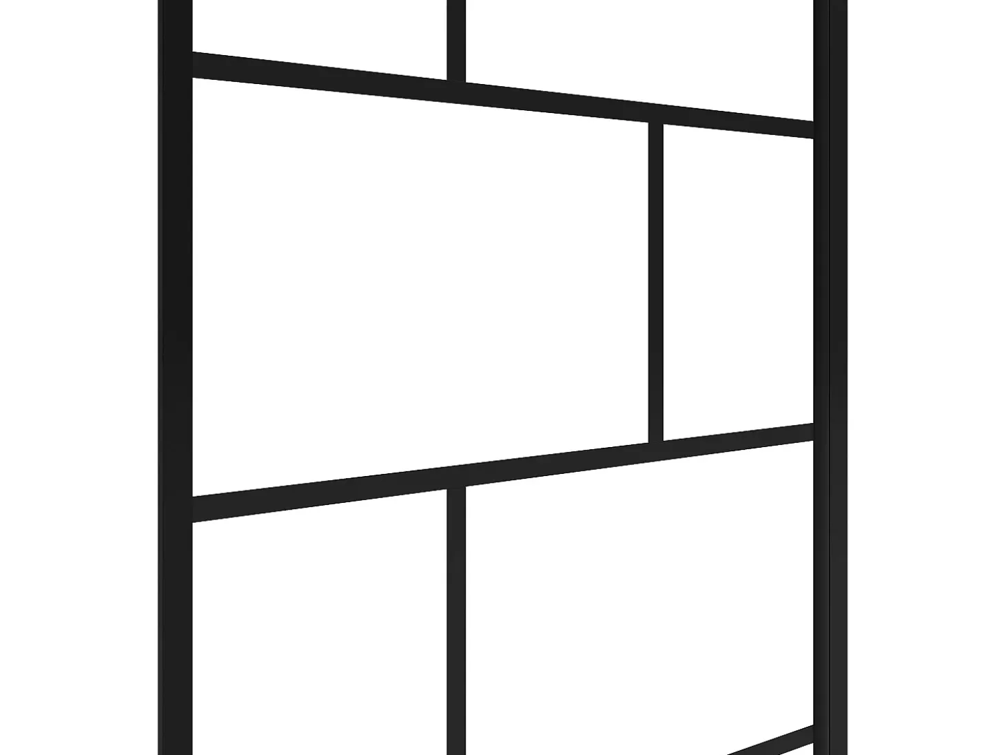 Painel de banheira giratório vidro e metal de estilo industrial dim. 70 x 140 cm OBELINI