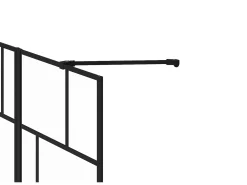 Painel de banheira vidro e metal de estilo industrial dim. 70 x 140 cm OBELINI