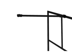 Painel de banheira vidro e metal de estilo industrial dim. 70 x 140 cm OBELINI