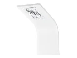 Painel de duche com chuveiro e torneira alumínio 130 cm branco 02_0003430