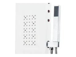Painel de duche com chuveiro e torneira alumínio 130 cm branco 02_0003430