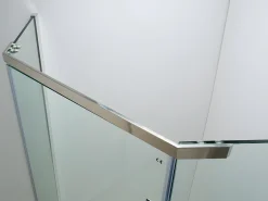 Painel de duche de canto com porta de batente ARDIA 90 x 90 x 185 cm + base de duche