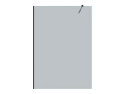 Painel de duche estilo italiano - Vidro fumê cinza - 140 x 200 cm - MALIKA II