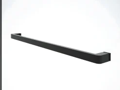 Painel de duche estilo italiano com toalheiro 120 x 200 cm preto mate - KRISTEN