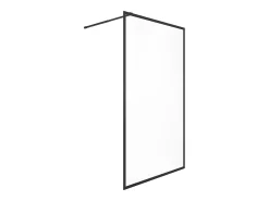 Painel de duche estilo italiano 140 x 200 x 92 cm preto vidro - AMBERI
