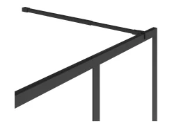 Painel de duche estilo italiano e atelier preto fosco 100x200 cm URBANIK