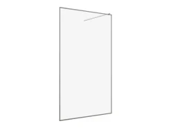 Painel de duche estilo italiano 120 x 200 x 92 cm metal, estrutura cinzenta, vidro - AMBERI