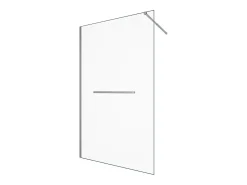 Painel de duche estilo italiano com toalheiro 120 x 200 cm cromado - KRISTEN