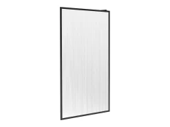Painel de duche fixo em metal preto mate estilo design 120x200 cm VIRANA