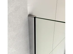 Painel de duche Fixo Painel de Tela Fixa Vidro temperado de 8 mm com Tratamento anticalcário com Perfil cromado (108-110)x200cm-AICA